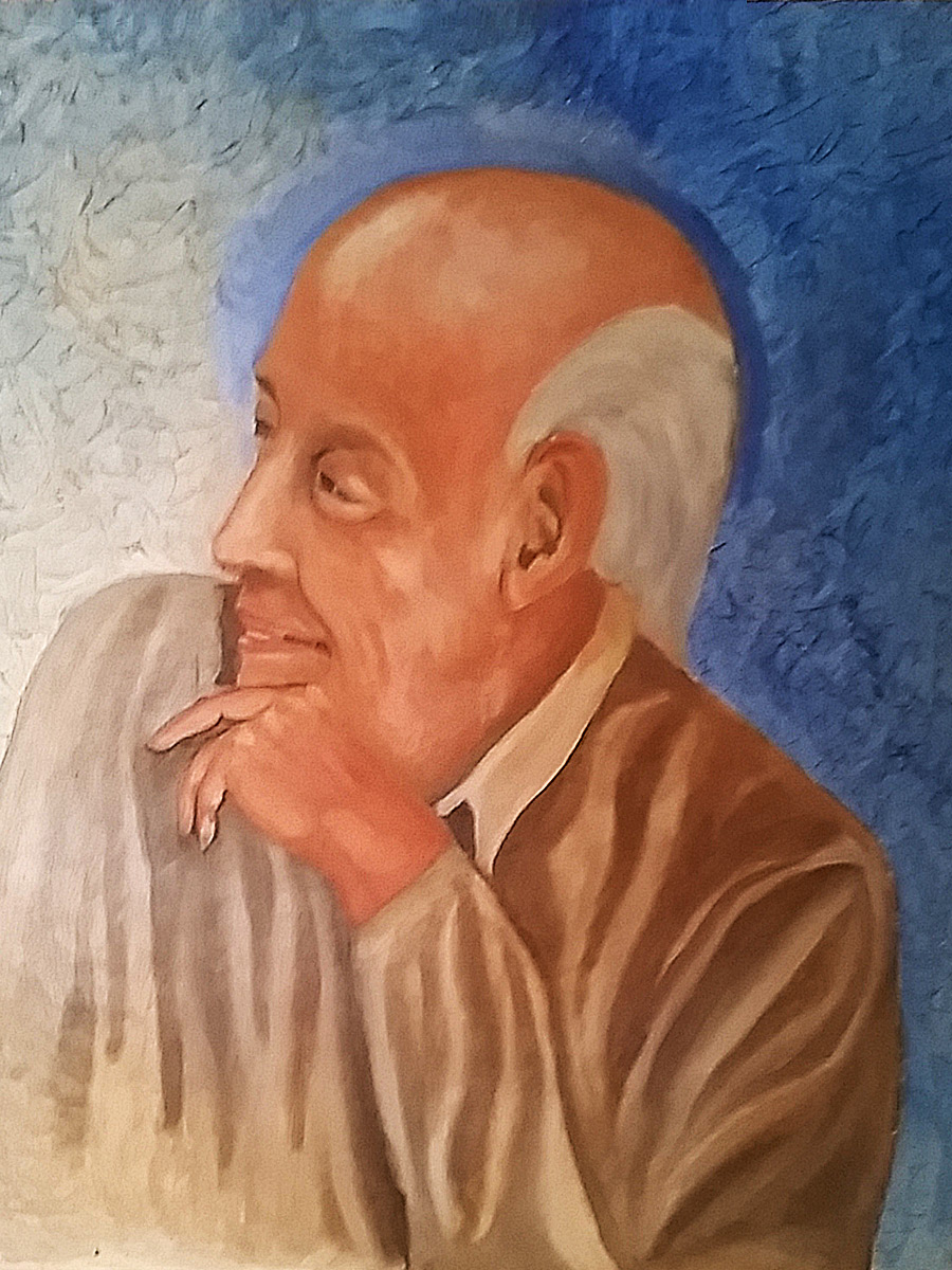 oil on canvas portrait painting my dear friend max